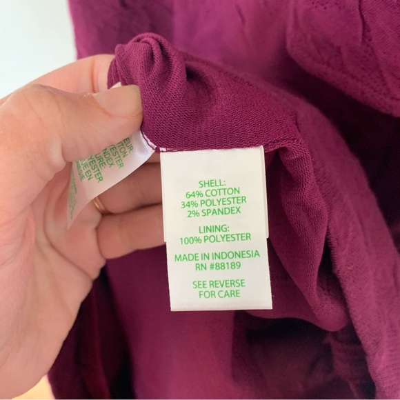 NWT Lilly Pulitzer Bordeaux One Shoulder Ruffle Sleeve Mini Dress Size 4 - Picture 7 of 10